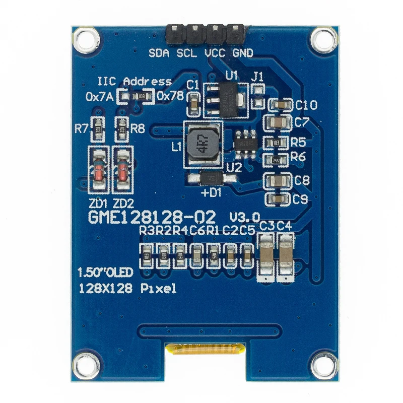 Экран OLED 1 5 дюйма 128x128 для Raspberry Pi STM32 Arduino|Интегральные схемы| |