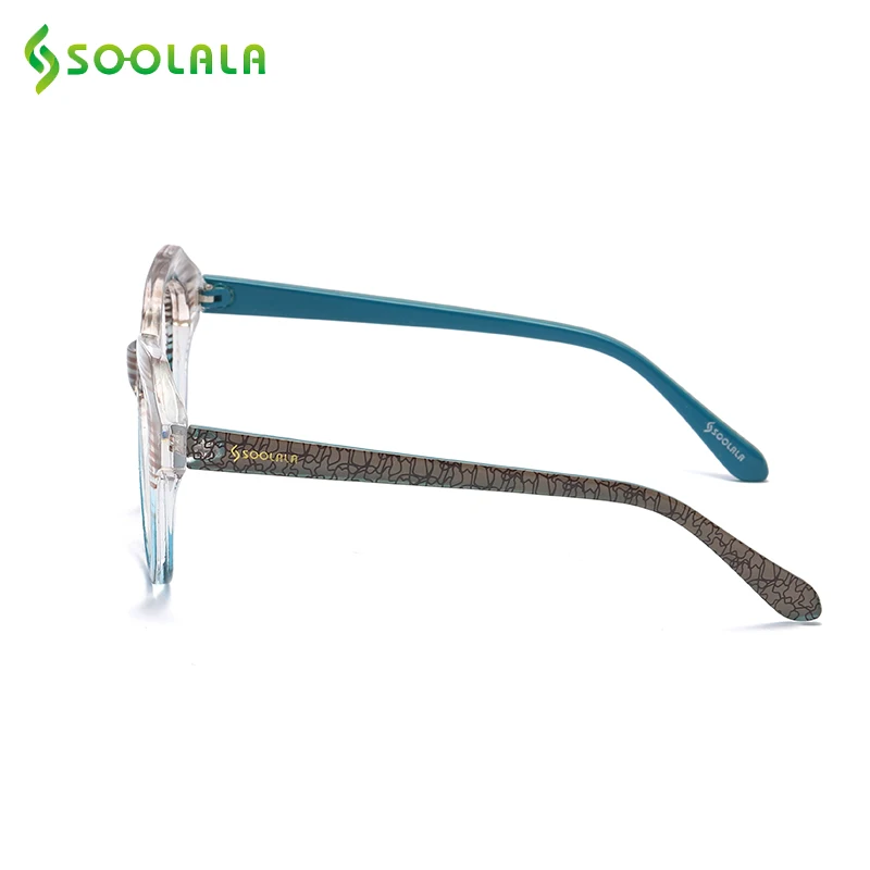 SOOLALA полосатые очки для чтения с футлярами, женские и мужские очки для чтения, увеличительные пресбиопические очки