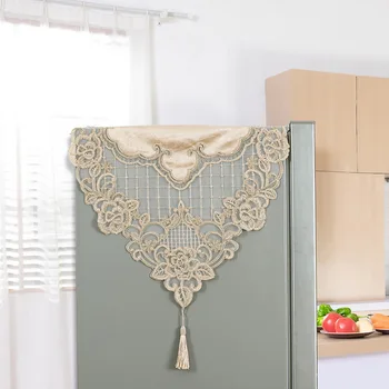

Teapoy Table Refrigerator Velvet European Style TV Cabinet Dining Table Cover Cloth Embroidery Towel Cover Washing Machine Water