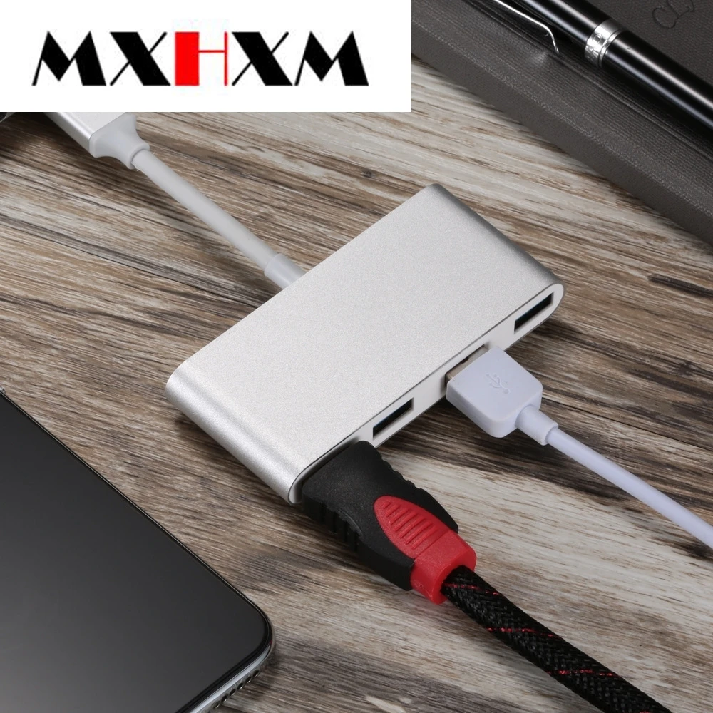 Type-to-hdmi конвертер 4в1 type-C HD Многофункциональный hub3.0 четырехкратное соединение