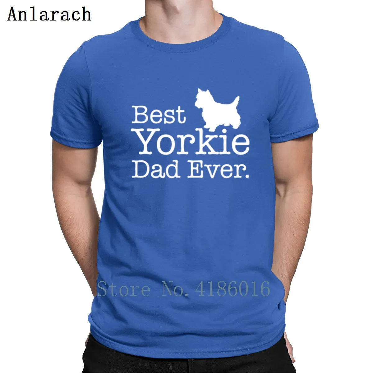 Футболка с надписью "Best jorkie Dad Ever", винтажный Размер, S-3xl, поп-топ, футболка, хлопок, Мужская футболка, новинка, комическая футболка