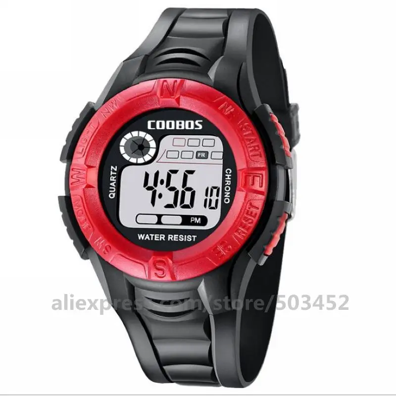 Red 100 шт./лот Reloj Mujer светодиодный цифровой наручные часы для детей часы электронные спортивные весы для детей часы Reloj Hombre - Цвет: Red