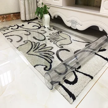 

Transparent VC Mat Plastic Household Access Living Room Rug Floors Protection Coaster Film Waterproof Anti-slip Mat