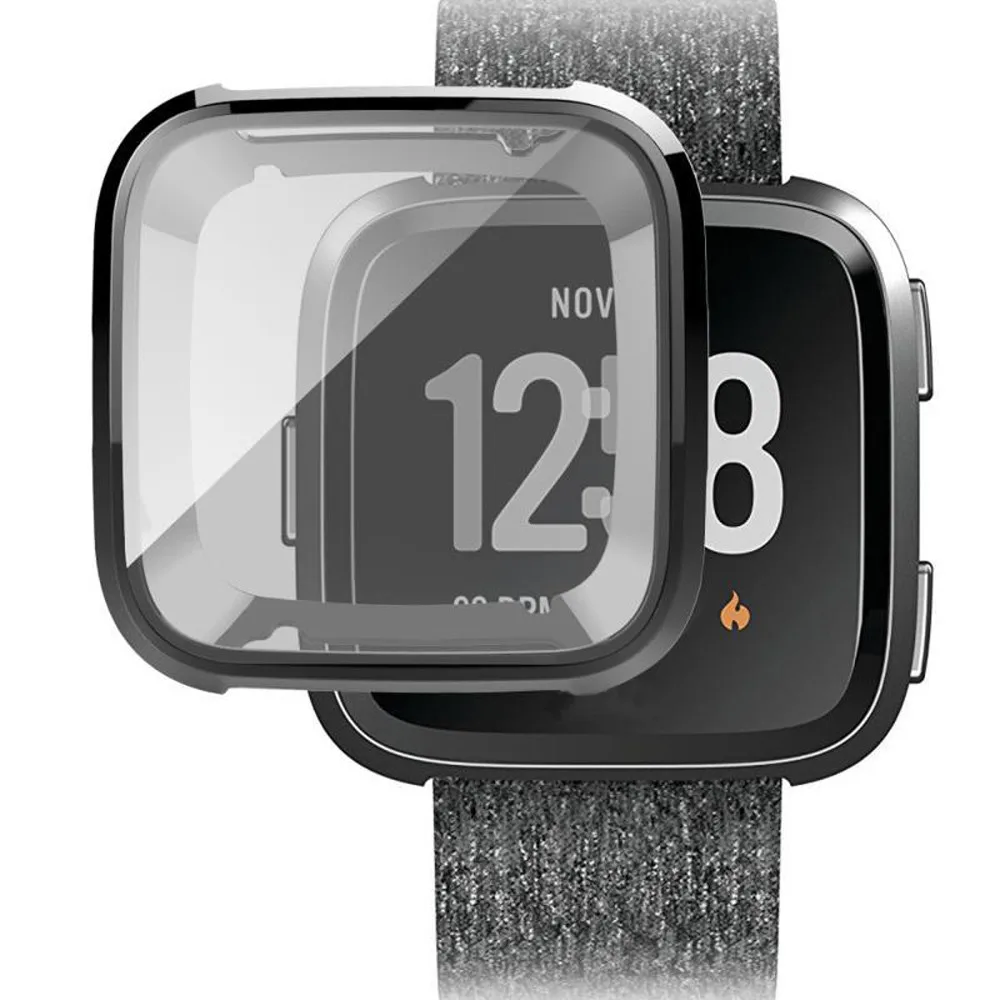 1 шт ультра-тонкий мягкий защитный силиконовый чехол из ТПУ Для Fitbit Versa мягкий чехол анти-осень полное покрытие защита экрана