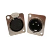 2 pièces boîtier métallique 3 broches XLR mâle femelle connecteur XLR 3-core prise Jack prise montage sur panneau châssis Audio Microphone connecteurs ► Photo 1/6