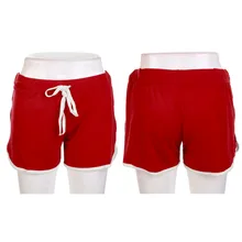 Женские хлопковые спортивные шорты для фитнеса с эластичной резинкой на талии, летние свободные женские шорты для активного отдыха