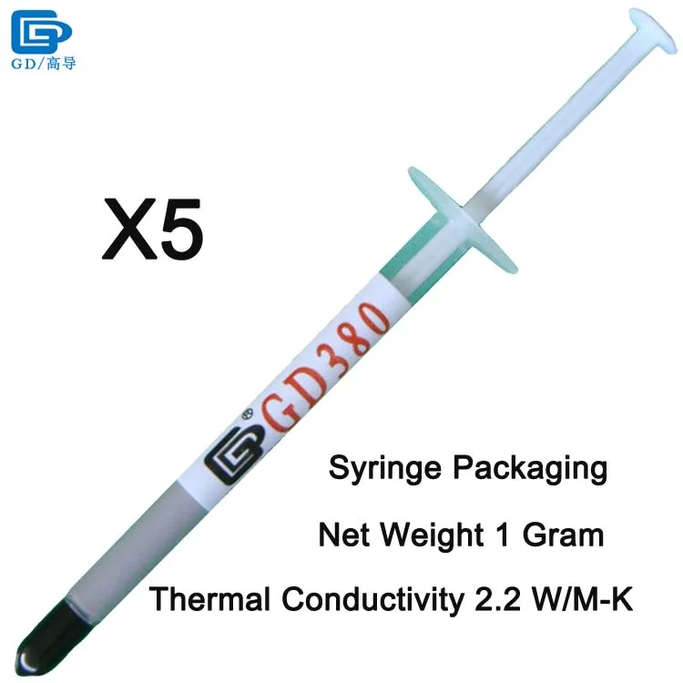 GD380-SY1 5 Pieces GD33 GD66 GD100 GD220 GD280 GD380 GD460 GD450 Термальность смазочная паста компаунд 5 шт. чистая Вес 1 г SY1 - Цвет лезвия: GD380-SY1 5 Pieces