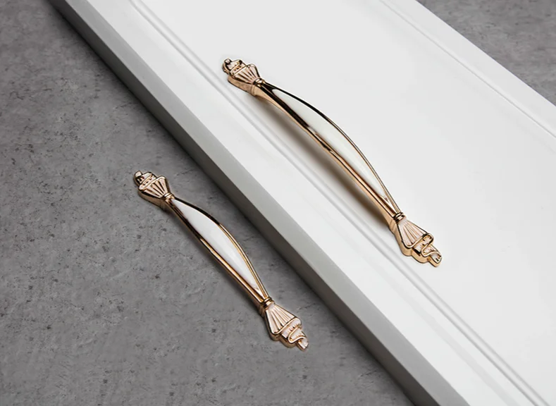 Aluminum Alloy Cabinet Handles Solid Kitchen Cupboard Pulls (3)