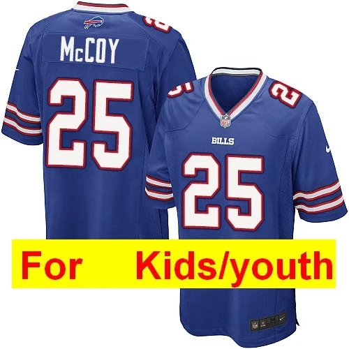 Красный Youth Buffalo Tre'Davious White Tremaine Edmunds Josh Allen LeSean McCoy Jim Kelly игровая цветная Футбольная форма - Цвет: Красный