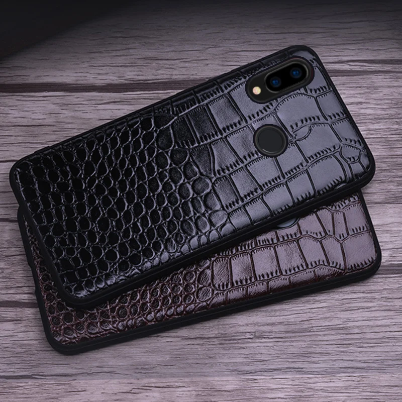 Cowhide Phone Case For Xiaomi 8 9 SE 9T A1 A2 A3 lite Y3 F1 Mix 2s Max 3 Redmi 6 Note 5 7 Pro 7A Luxury Back Cover |