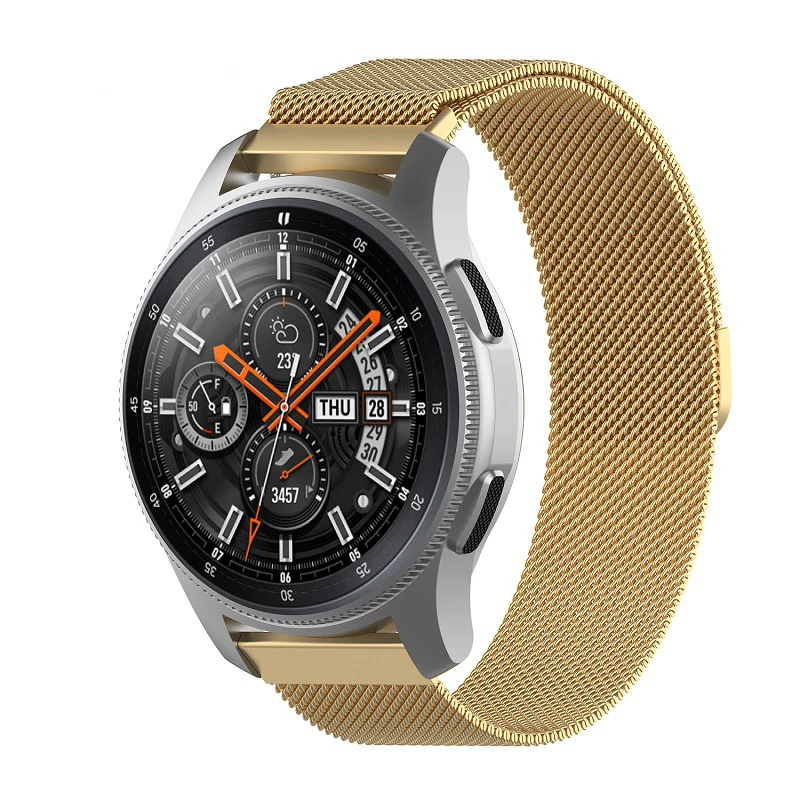 BAPICK 20/22 мм магнитный браслет для Xiaomi Amazfit Bip ремешок Gts нержавеющая ремешок для наручных часов для Amazfit темп Stratos Gtr 47 мм ремешок