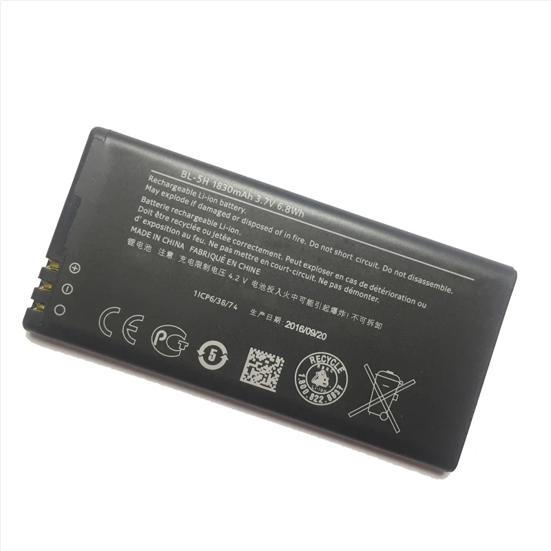 BL 5H аккумулятор для Nokia Lumia 430 435 510 532 535 610 620 625 630 638 635 636 640 650 700 710 730 820 920 925 930 950