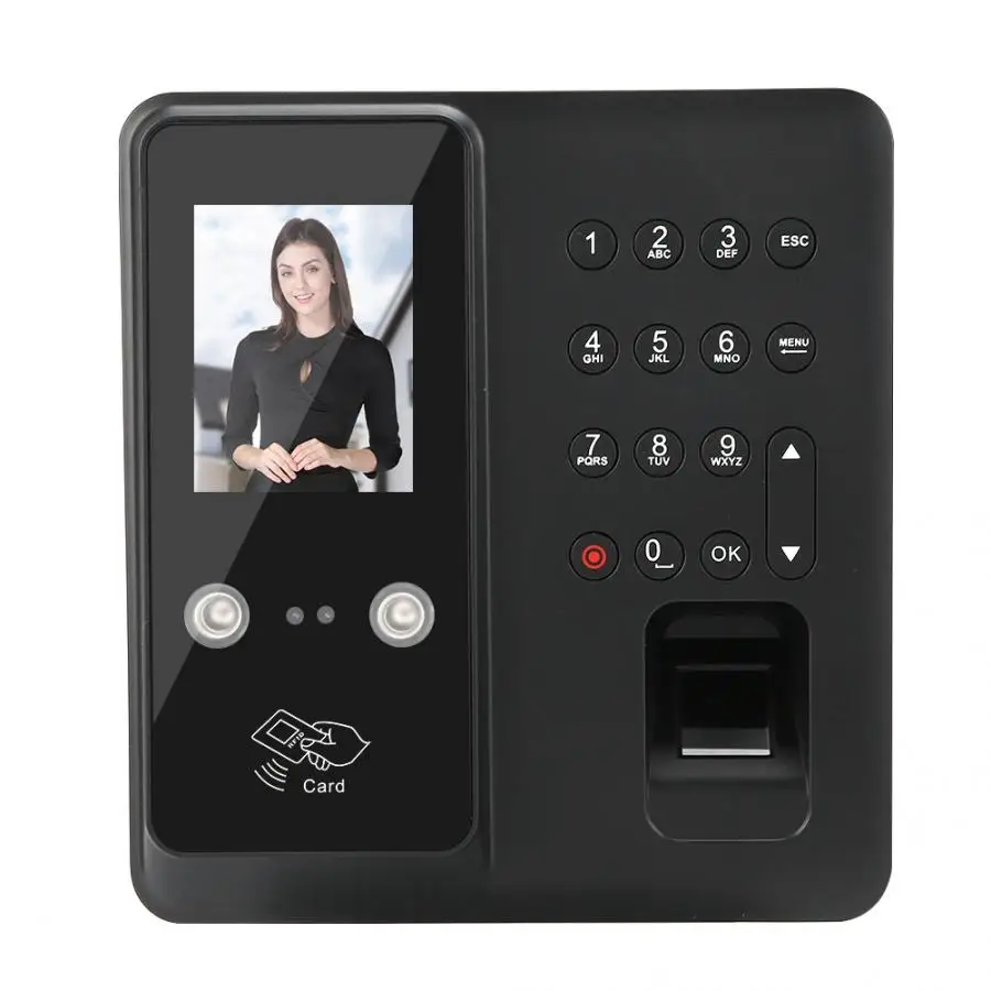 2.8in TFT TCP/IP 125 кГц смарт лица отпечатков пальцев RFID карта Пароль контроль доступа двери Systerm прибор учета рабочего времени