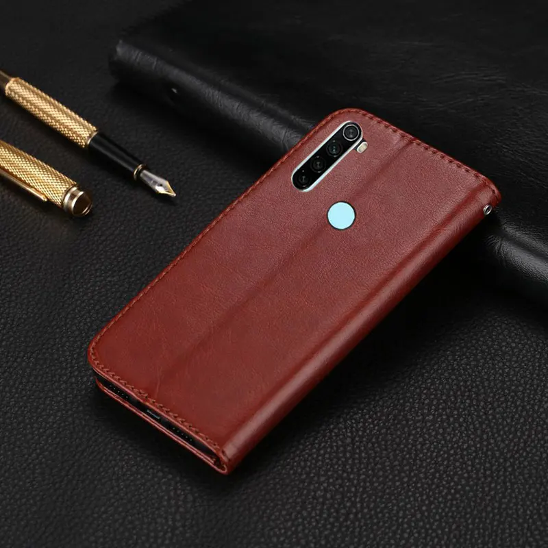 Чехол-книжка для Xiaomi Redmi Note 8 T, чехол для Xiomi Redmi 8 8A, роскошный чехол-книжка из искусственной кожи, простой чехол для телефона