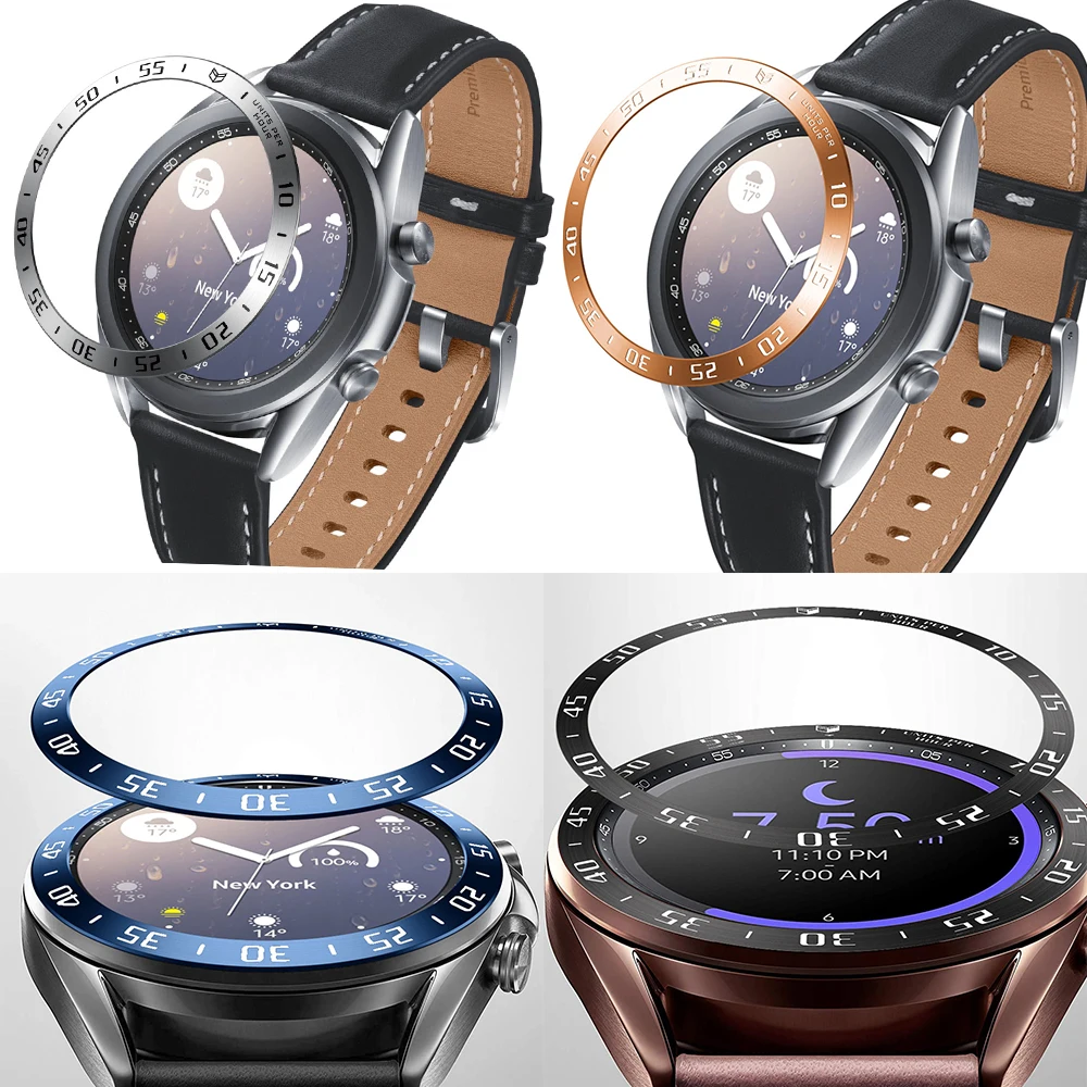 Металлический Стальной ободок кольцо Защитная пленка для экрана Samsung Watch3 Galaxy Watch 3