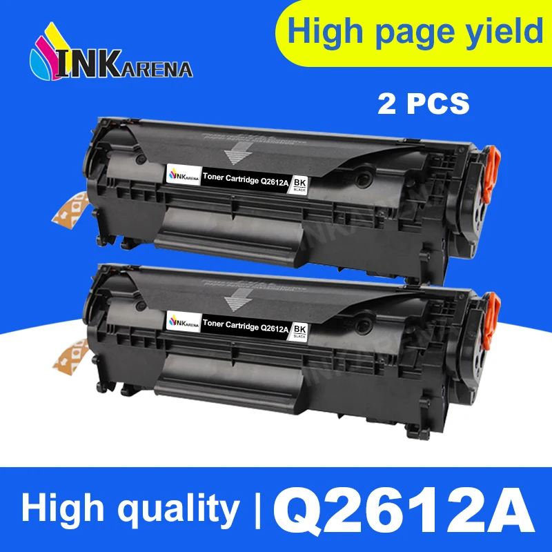 INKARENA 2pcs Q2612A q2612 12a 2612 Toner Cartridge 2612a For HP LaserJet 1010 1012 1015 1020 3015 3020 3030 1018 1022 1022N | Компьютеры