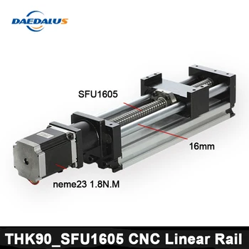 

CNC Linear Guide Rail SFU1605 Linear Rails Linear Actuator System Module Table Travel Length CNC Guide Ballscrew Sliding+57Motor