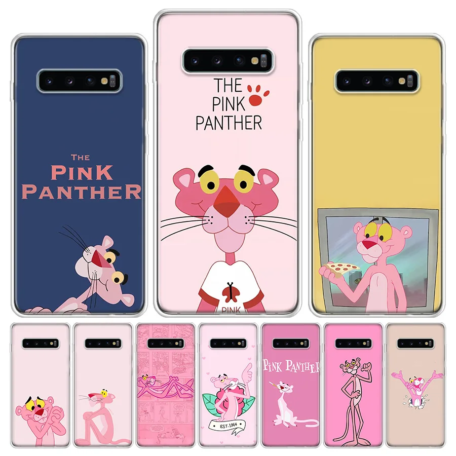 Корейский чехол для телефона с изображением розовой Пантеры Samsung Galaxy A51 A71 A50 A70 A80