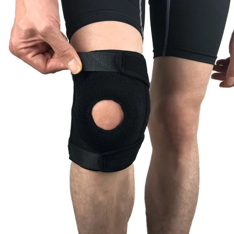 1pc Professional Knee Support Wrap Pad Sleeve Neoprene Anti-slip Anti-bump Elastic Outdoor Fitness Sportswear Leg Protector