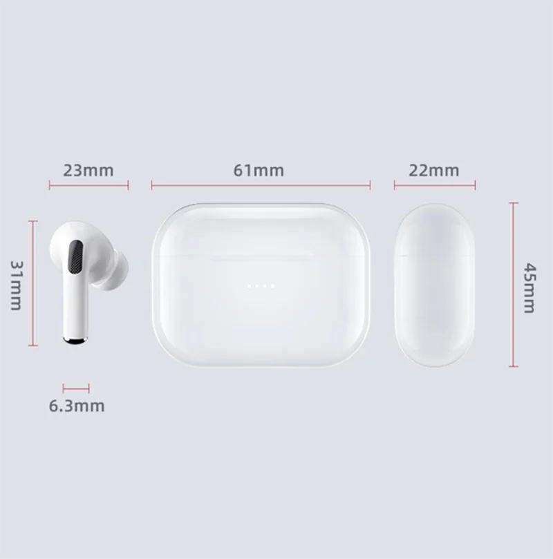 For IOS Android A3 Pro TWS Earbuds Bluetooth 5.1 With Charging Case Stereo Quality Fast Charging Long Standby Touch Control