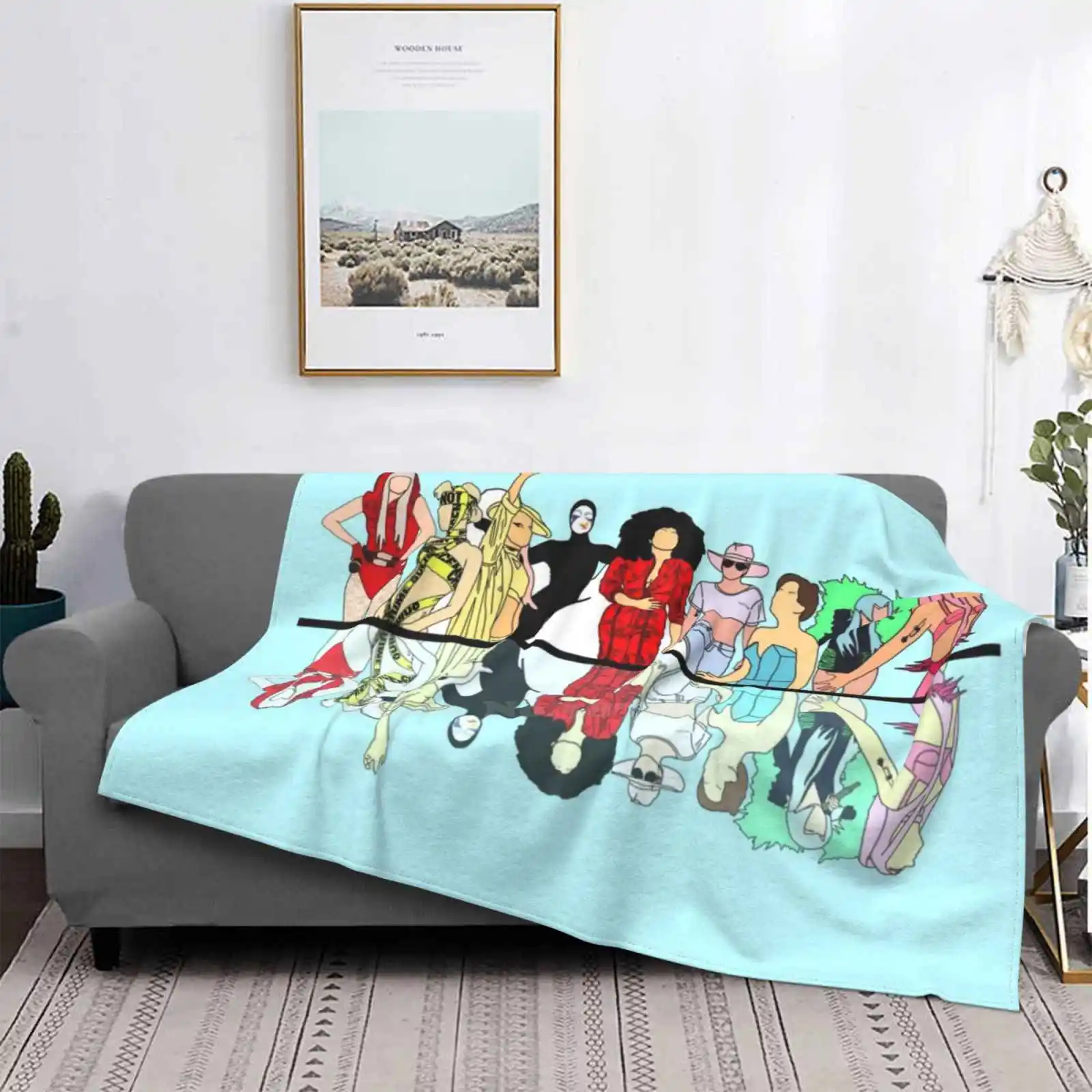 The Evolution Of Lady Gaga Divano Letto Confortevole Di Alta Qualità Coperta Morbida Lady Gaga Lady Gaga Album Musica Popmusic Chromatica