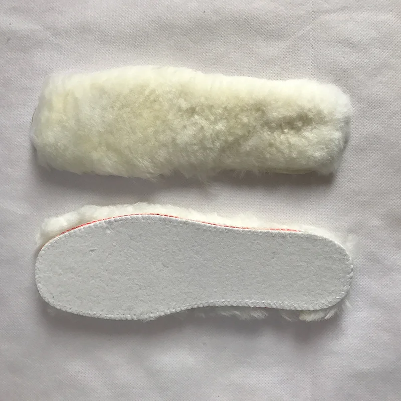 Insole Natural Sheep Wool Men Women Warm Soft Comfortable Winter Insole for Shoes Foot Sole Comfort