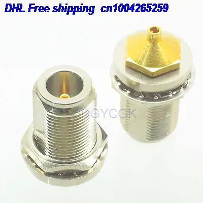 

EMS/ DHL 50pcs N female jack nut bulkhead semi-rigid RG405 0.086" straight F connector 22ds