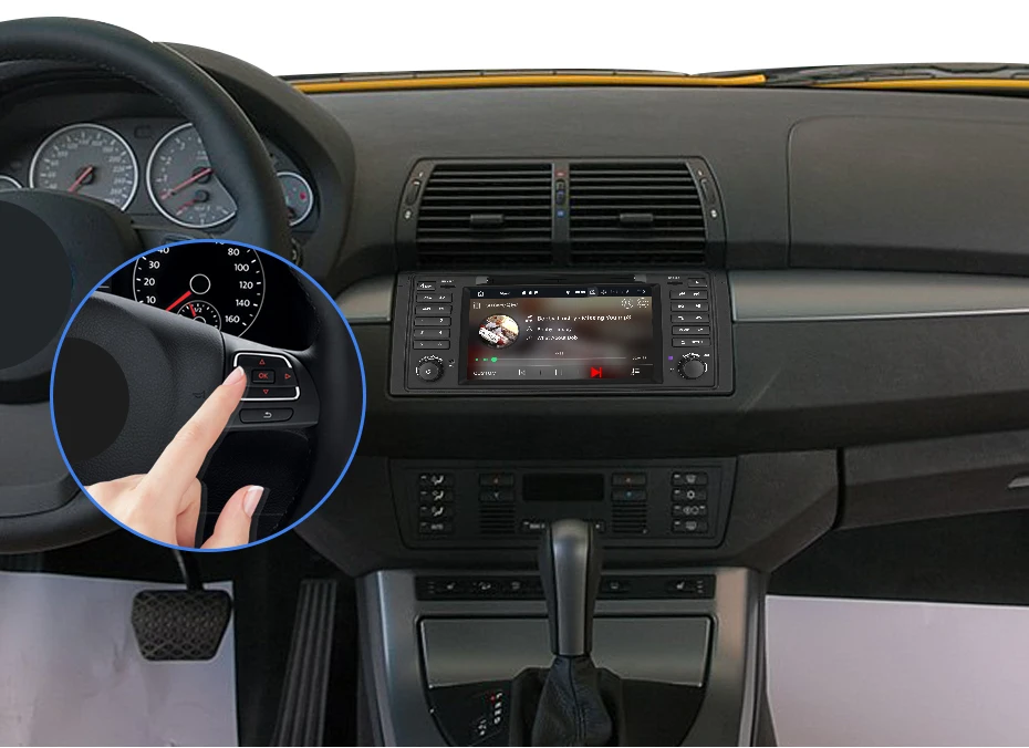 Cheap Car Multimedia Player Android 9.0 For BMW X5 Radio Bluetooth DSP Car Radio 8 Core Auto Radio parktronic 1 Din Navigation GPS 11