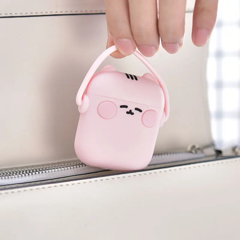 Силиконовый чехол для маленьких кошек, мультяшная Беспроводная bluetooth-гарнитура, силиконовый чехол для Airpod GDeals