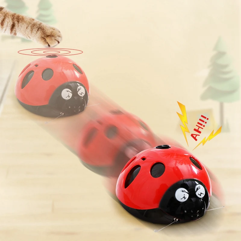 Прочные игрушки для кошек Mimi Любимое насекомое автоматический котенок игрушки для кошек Пластиковые Электрические игрушки для ловли кошек