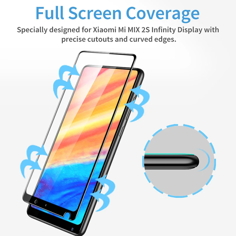 Защитная пленка для экрана для Xiaomi mi Mix 2 2s glass mi x2 mi x2s s2 armored temepred защитная пленка glas mi 2 my mi x на la mi na armor