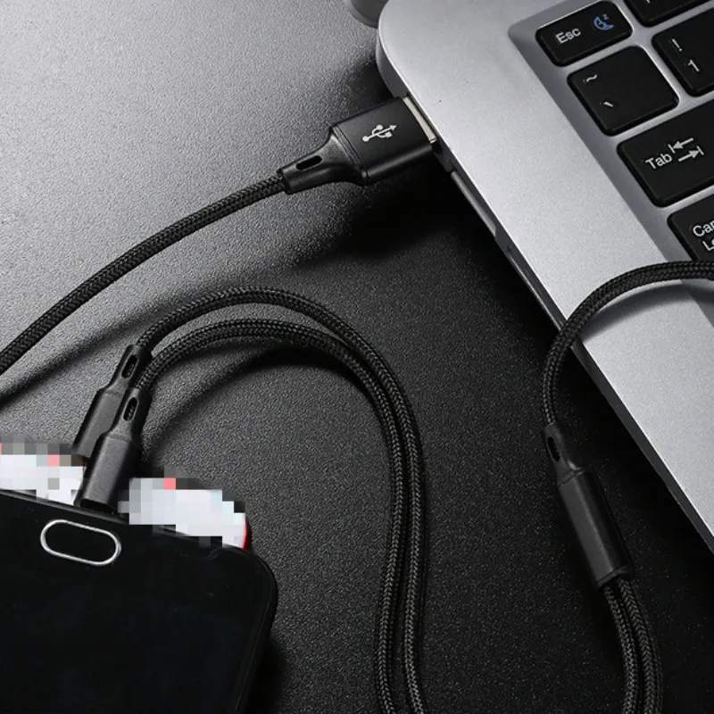 3 в 1 USB кабель для мобильного телефона Micro usb type C зарядный кабель для iPhone зарядный кабель Micro зарядный usb-шнур