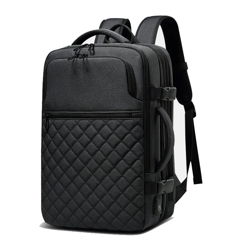 Мужской водонепроницаемый рюкзак для ноутбука 15,6 дюймов с зарядкой от USB, повседневный рюкзак для ноутбука, Мужская школьная Спортивная дорожная сумка, рюкзак для мужчин - Цвет: black