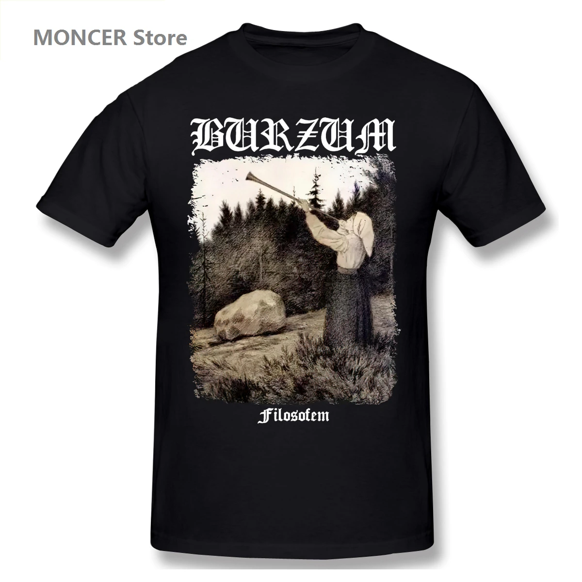 Футболка с коротким рукавом для мужчин и женщин Burzum Filosofem Cover Ver2 | Мужская одежда