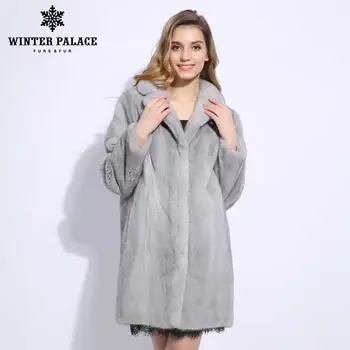 

Gray Birdie mink fur coat Imported velvet loose real fur mink fur coat Italian fashion design mink coats women