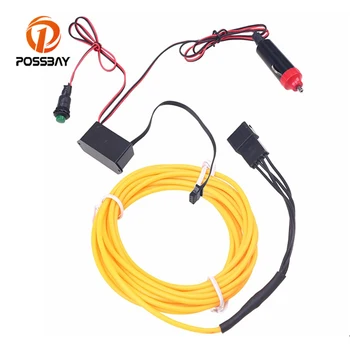 

POSSBAY Bestest 5M Chasing EL Wire Flexible LED Neon Light Strip Tube With Cigarette Inverter Rope Motion Party Car Decoration