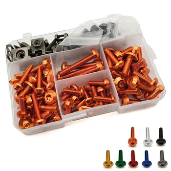 

Hot Motorcycle Fairing Body Bolts Scooter Nuts Bolts M6 Spire Speed Fastener Clips Screw Spring Bolts Nuts