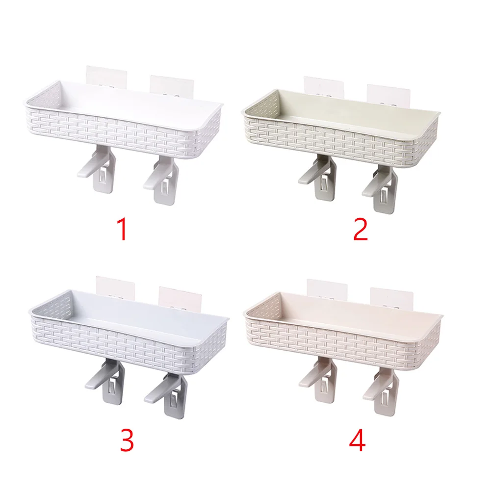 Bathroom Holder Storage Rack Organizer Multifunction Shelf Punch Free Wall Mounted Waterproof Home Suction Toilet