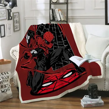 

Boy Sherpa Fleece Blanket Spiderman Blanket Fashion Decoration for Home Bedroom Adult Party Gift Beds Drop Ship ZOOTOP BEAR