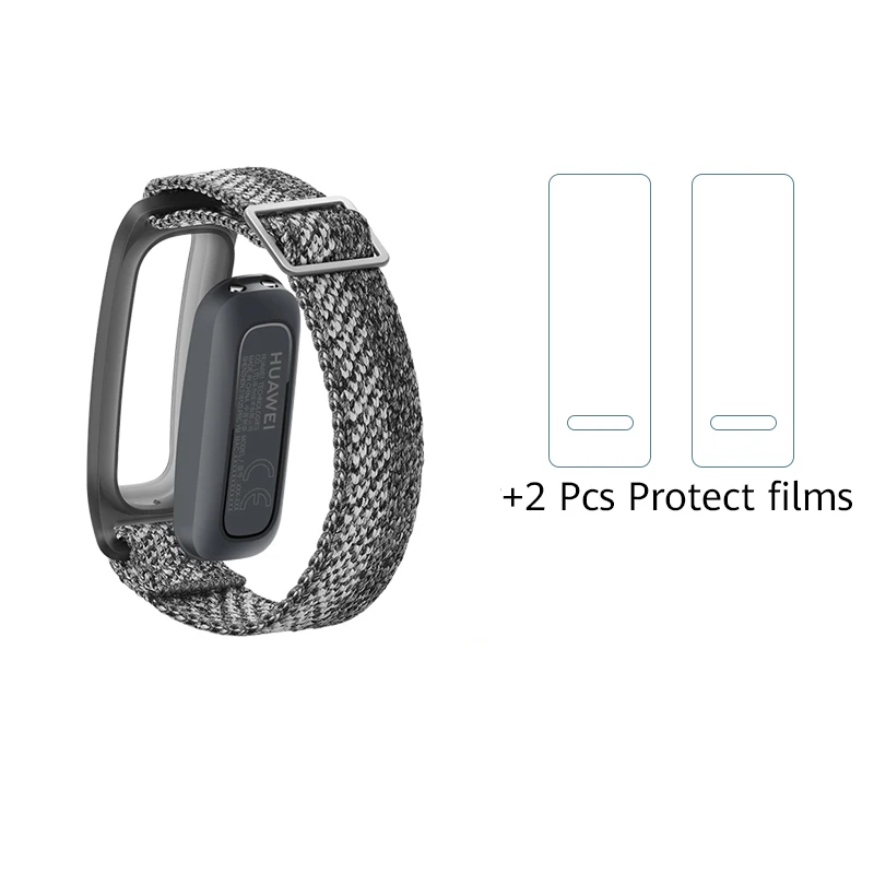 Умный Браслет huawei Band 4e Basketball Wizard с двумя режимами ношения и сроком службы батареи 14 дней - Цвет: grey add 2 films