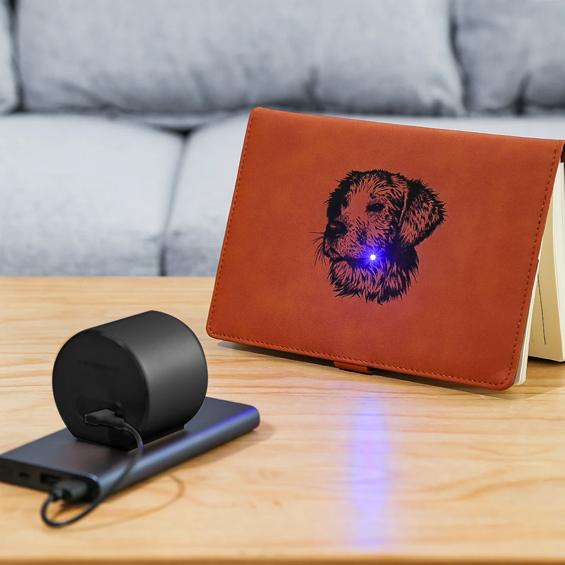 Portable Mini Laser Engraving Machine DIY Desktop Laser Etcher Christmas Gift - Universal Black/Uni