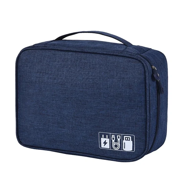 Navy blue 1 шт. органайзер для путешествий, сумка для хранения, косметичка, сумка для хранения одежды - Цвет: Navy blue