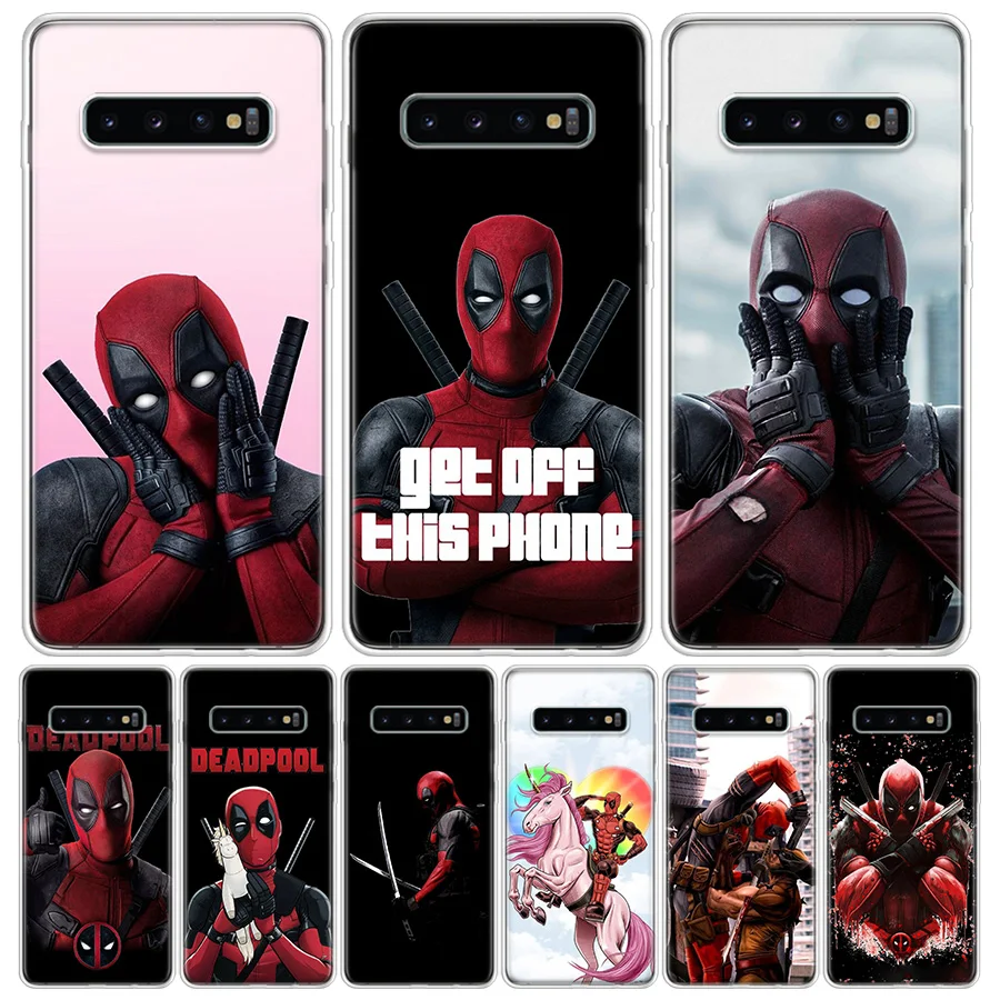 

Deadpool Dead Pool Funny Cover Phone Case For Samsung Galaxy S10 S20 Ultra Note 10 9 8 S9 S8 J4 J6 J8 + Lite Plus Pro S7 Coque