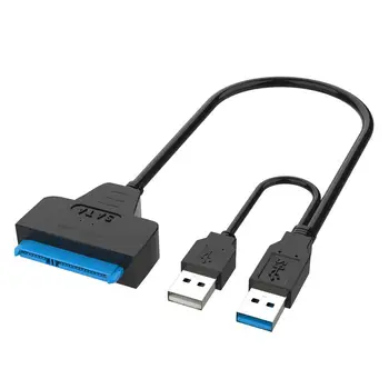 

USB 3.0 to SATA Data Cable Laptop High Speed Time-saving Hard Disk Connecting Power Cables 30cm Length