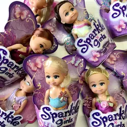 12 см пластиковая игрушка сияющая Мини Принцесса Кукла sparklr девочка балетная кукла дом кукла детский сад девочка подарок на день рождения
