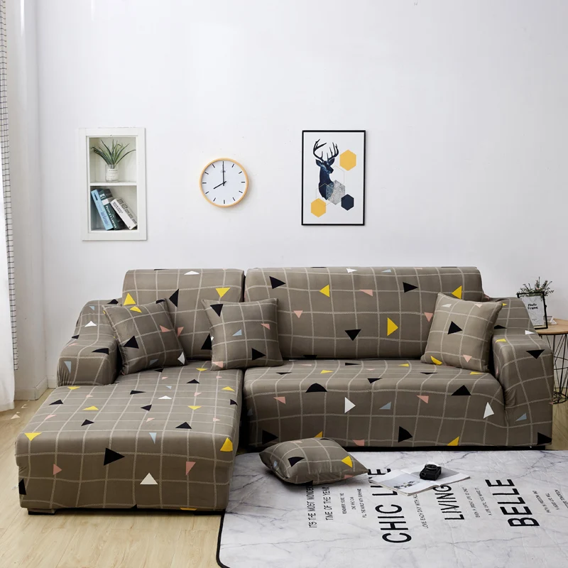 2 шт. Чехлы для г-образного дивана гостиной угловой диван Чехлы секционный шезлонг диван Чехол стрейч эластичный