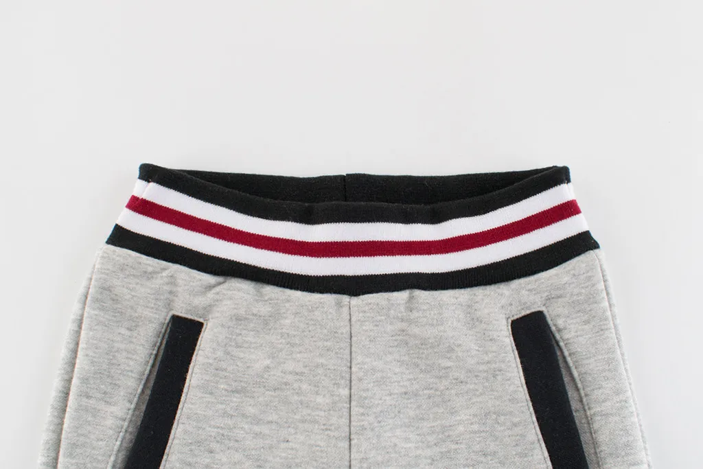 Baby Clothes School Pants For Girls Boys Kid Boy Girl Cartoon Sport Warm Pocket Pants Clothes Casual Long Trousers For Children