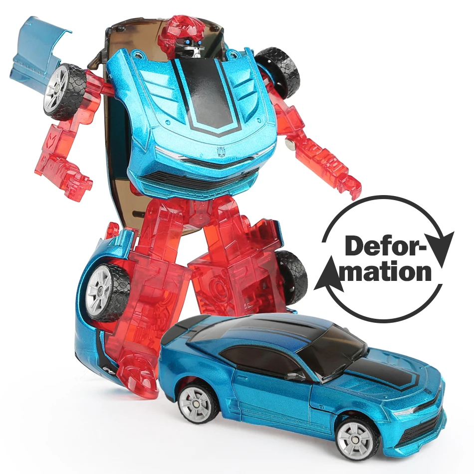 Новый автомобиль Трансформация Робот фигурки игрушки металлические Автомобили