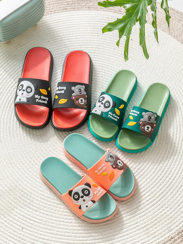 Cool Slippers Couple Male Outside Wear a Pair of Thick Soles Slippers Ins Antiskid Household Household Cute Summer Indoor Female