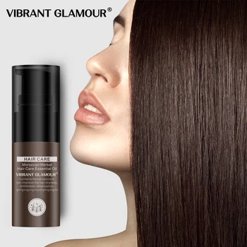 

VIBRANT GLAMOUR Moroccan Hair Essential Oil Hair Growth Essence Liquid Nourish Serum Repair Hair Growth Damaged Dry Hair Care